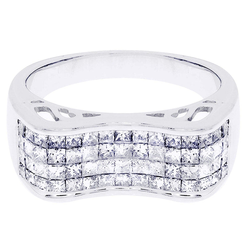 White Gold Mens Diamond Ring| 1.57 Carats| 6.28 Grams