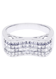 White Gold Mens Diamond Ring| 1.57 Carats| 6.28 Grams