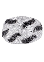14K Ladies Black Diamond Cocktail Ring | 2.32 Carats | 9.35 Grams