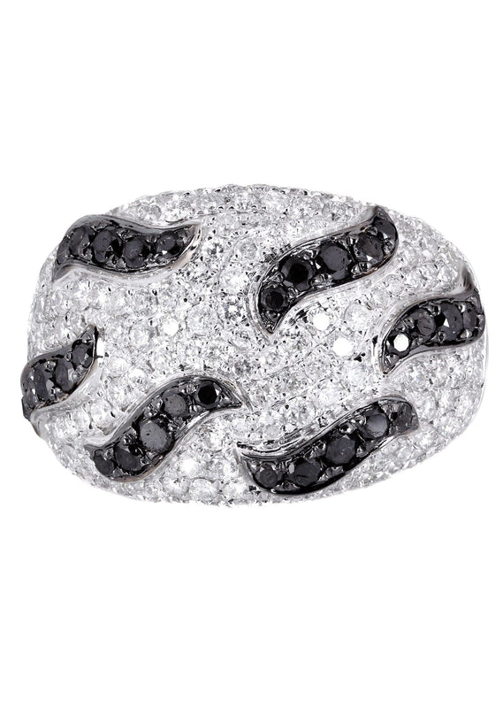 14K Ladies Black Diamond Cocktail Ring | 2.32 Carats | 9.35 Grams