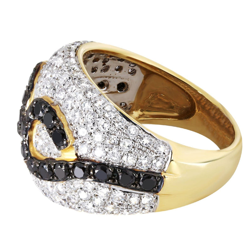 14K Ladies Black Diamond Cocktail Ring | 2.63 Carats | 10.17 Grams