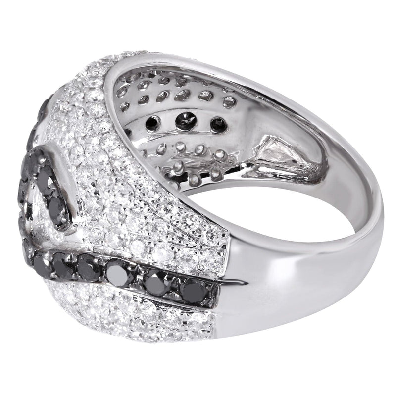 14K Ladies Black Diamond Cocktail Ring | 2.65 Carats | 9.27 Grams