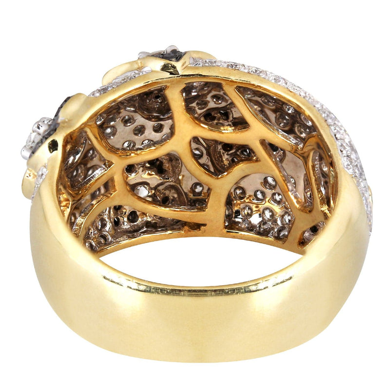 14K Ladies Black Diamond Cocktail Ring | 1.89 Carats | 10.85 Grams