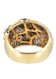 14K Ladies Black Diamond Cocktail Ring | 1.89 Carats | 10.85 Grams