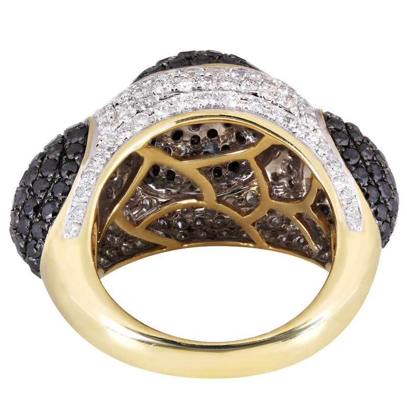 14K Ladies Black Diamond Cocktail Ring | 5.66 Carats| 15.74 Grams