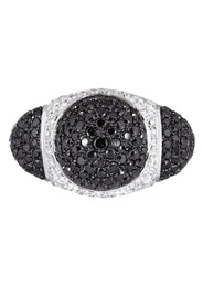 14K Ladies Black Diamond Cocktail Ring | 5.45 Carats | 15.74 Grams