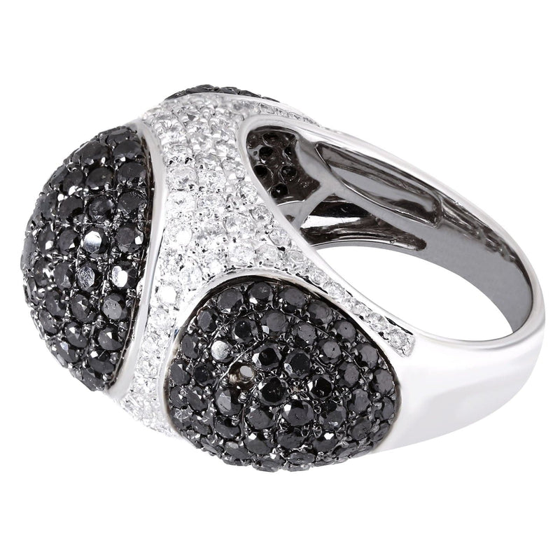 14K Ladies Black Diamond Cocktail Ring | 5.45 Carats | 15.74 Grams