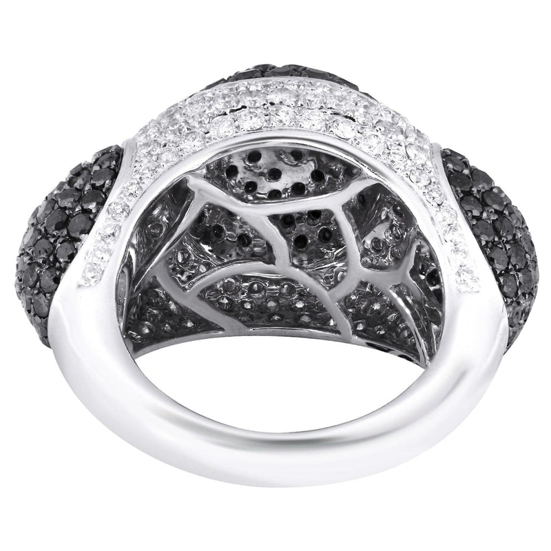 14K Ladies Black Diamond Cocktail Ring | 5.45 Carats | 15.74 Grams