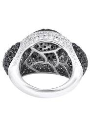 14K Ladies Black Diamond Cocktail Ring | 5.45 Carats | 15.74 Grams