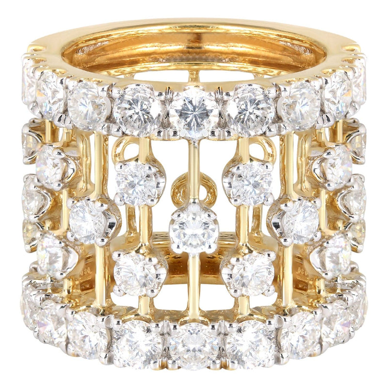 14K Ladies Diamond Cocktail Ring | 5.27 Carats | 14.1 Grams