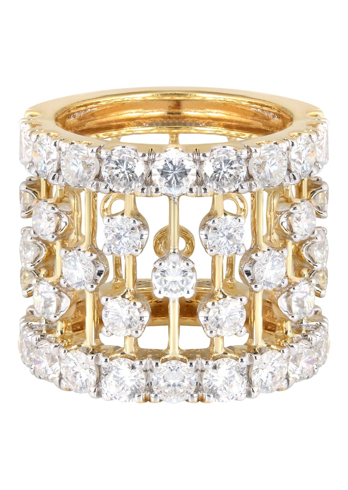 14K Ladies Diamond Cocktail Ring | 5.27 Carats | 14.1 Grams