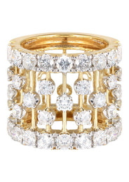 14K Ladies Diamond Cocktail Ring | 5.27 Carats | 14.1 Grams