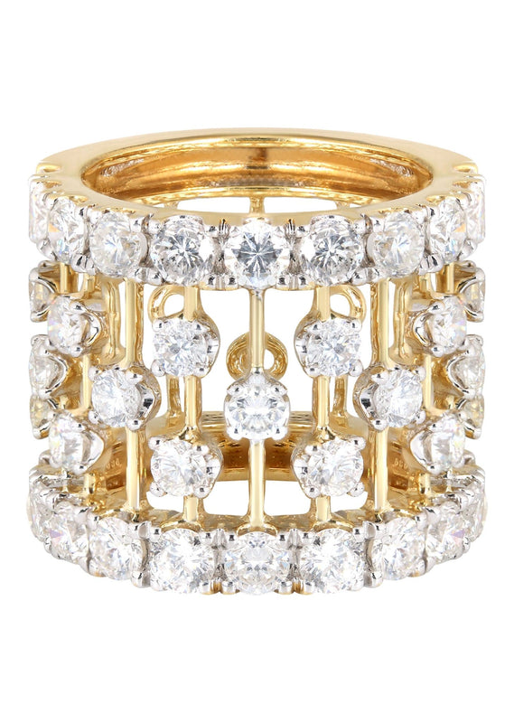 14K Ladies Diamond Cocktail Ring | 5.27 Carats | 14.1 Grams