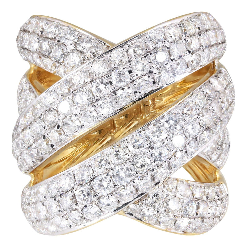 14K Ladies Diamond Cocktail Ring | 4.74 Carats | 16.04 Grams