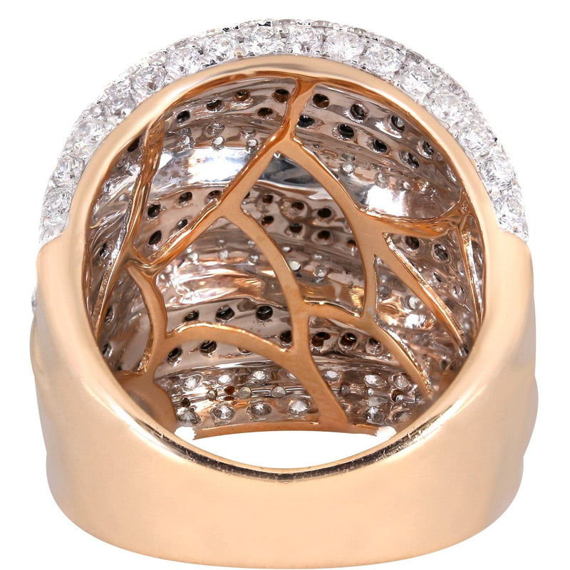 14K Ladies Black Diamond Cocktail Ring | 3.92 Carats | 13.79 Grams
