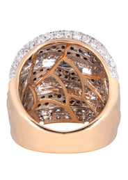 14K Ladies Black Diamond Cocktail Ring | 3.92 Carats | 13.79 Grams