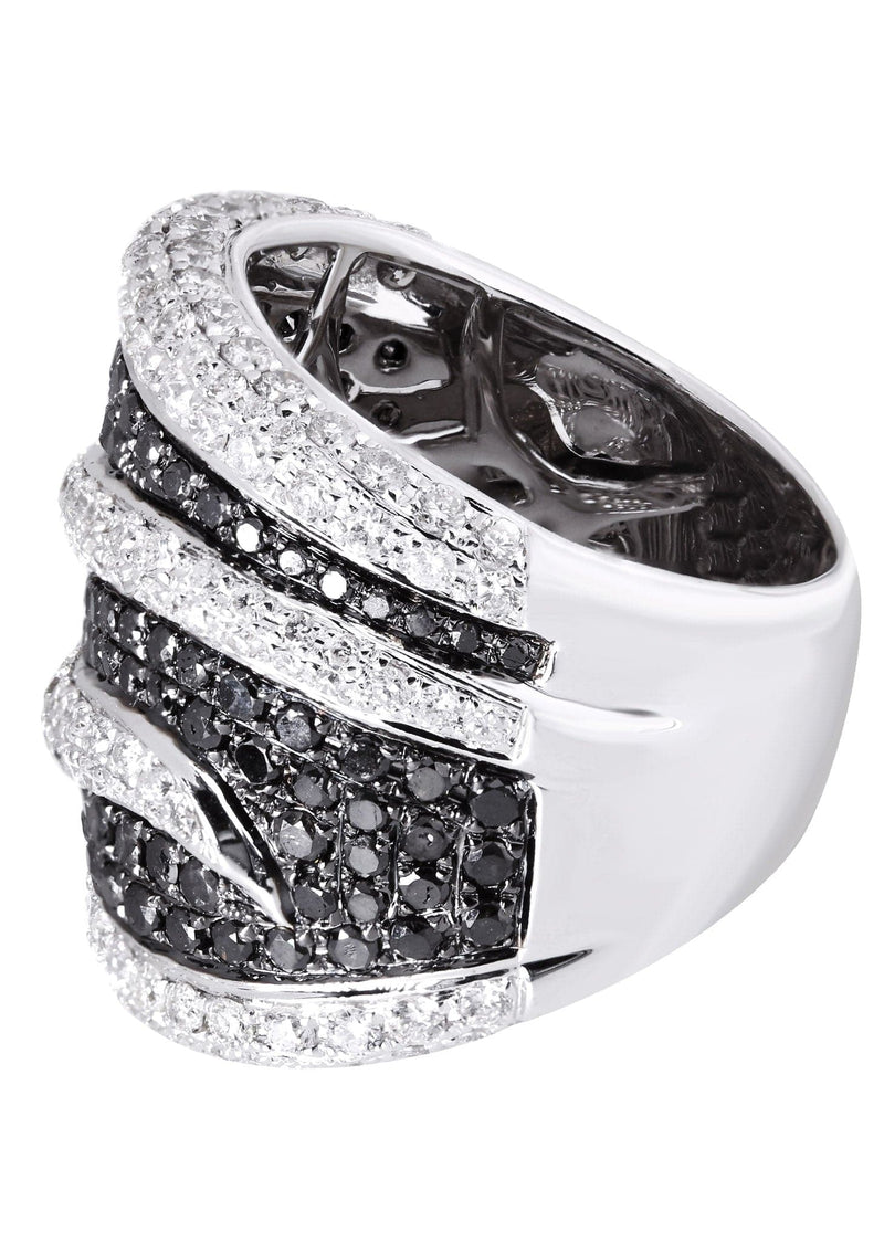 14K Ladies Black Diamond Cocktail Ring | 3.89 Carats | 14.65 Grams