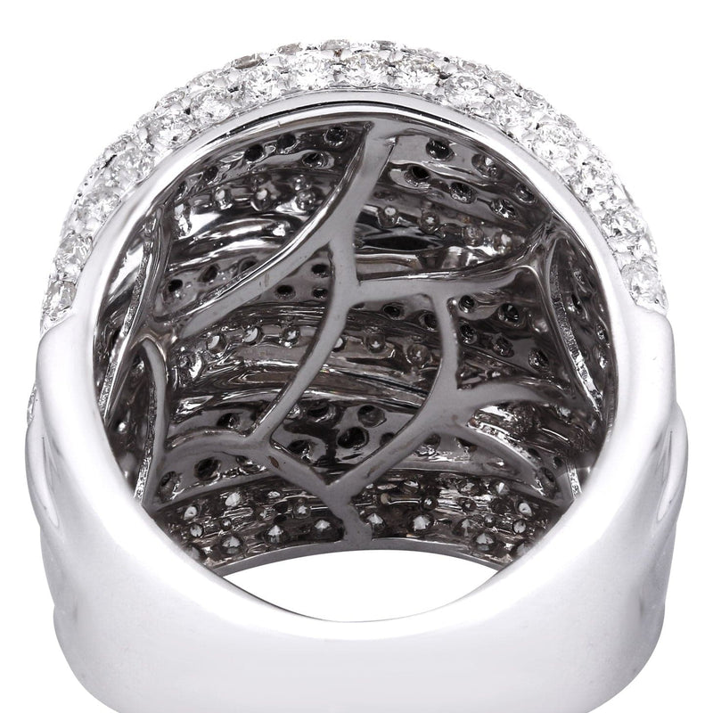 14K Ladies Black Diamond Cocktail Ring | 3.89 Carats | 14.65 Grams