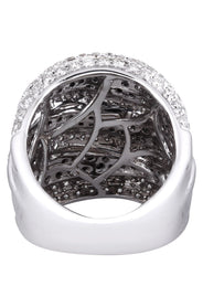 14K Ladies Black Diamond Cocktail Ring | 3.89 Carats | 14.65 Grams