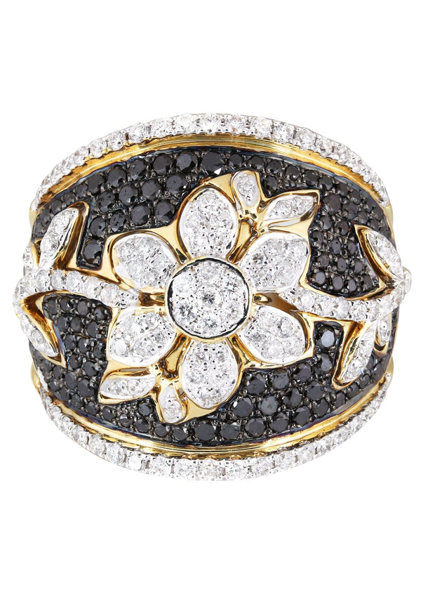 14K Ladies Black Diamond Cocktail Ring | 2.24 Carats | 13.67 Grams