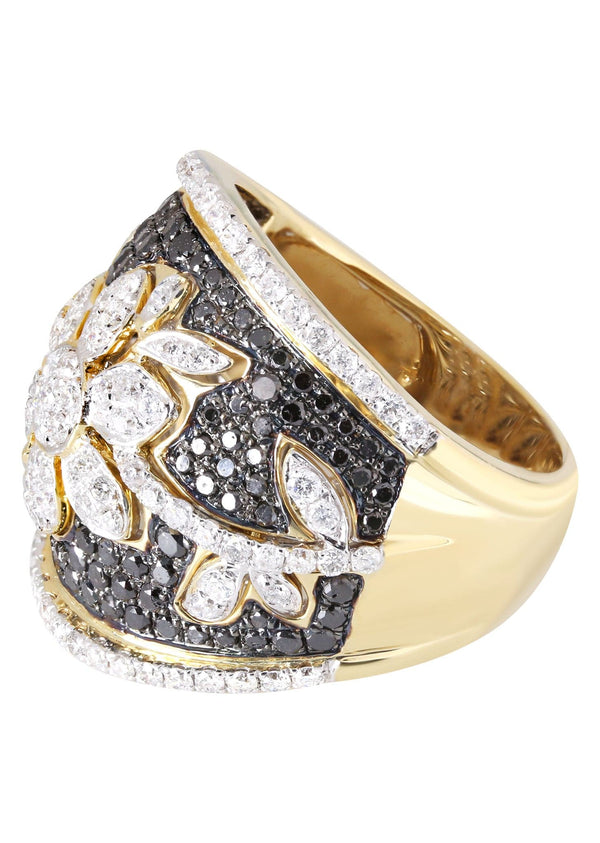 14K Ladies Black Diamond Cocktail Ring | 2.24 Carats | 13.67 Grams