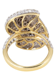 14K Ladies Black Diamond Cocktail Ring | 2.85 Carats | 8.27 Grams