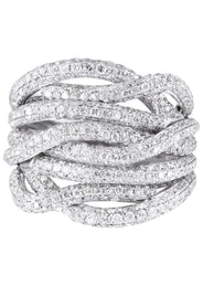 14K Ladies Diamond Cocktail Ring | 3.33 Carats | 10.74 Grams