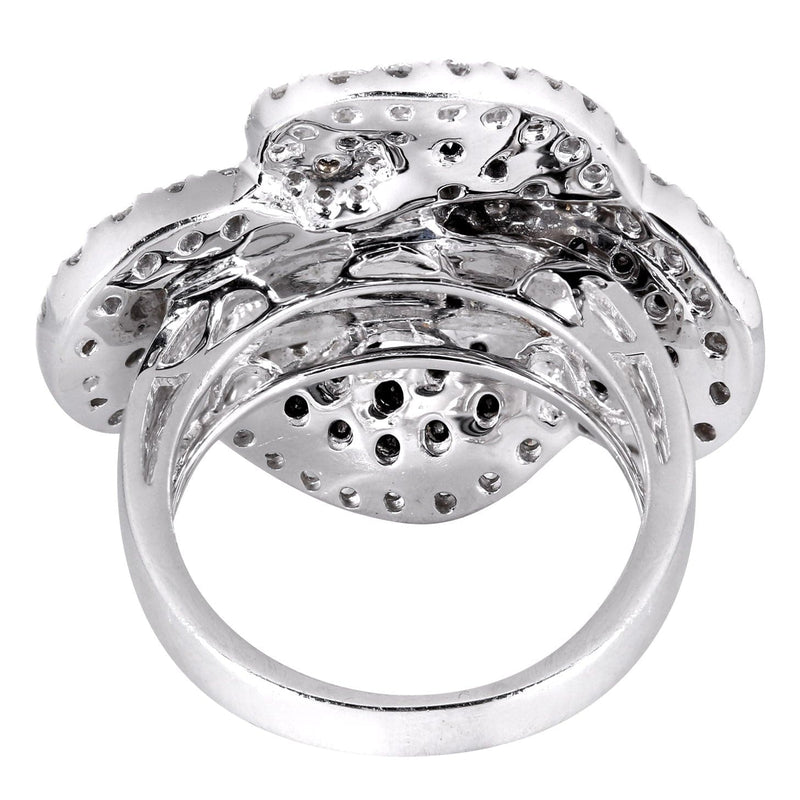 14K Ladies Black Diamond Cocktail Ring | 2.71 Carats | 10.75 Grams