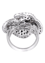 14K Ladies Black Diamond Cocktail Ring | 2.71 Carats | 10.75 Grams