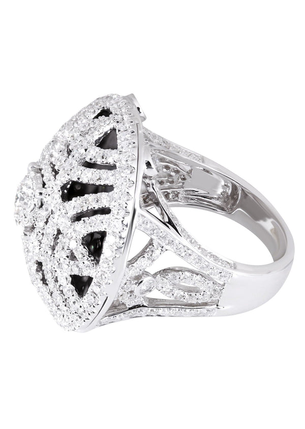 14K Ladies Black Diamond Cocktail Ring | 3.50 Carats | 17.92 Grams