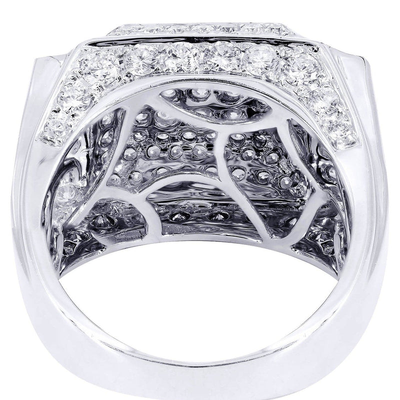 White Gold Mens Diamond Ring| 3.75 Carats| 14.41 Grams