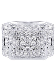 White Gold Mens Diamond Ring| 3.75 Carats| 14.41 Grams