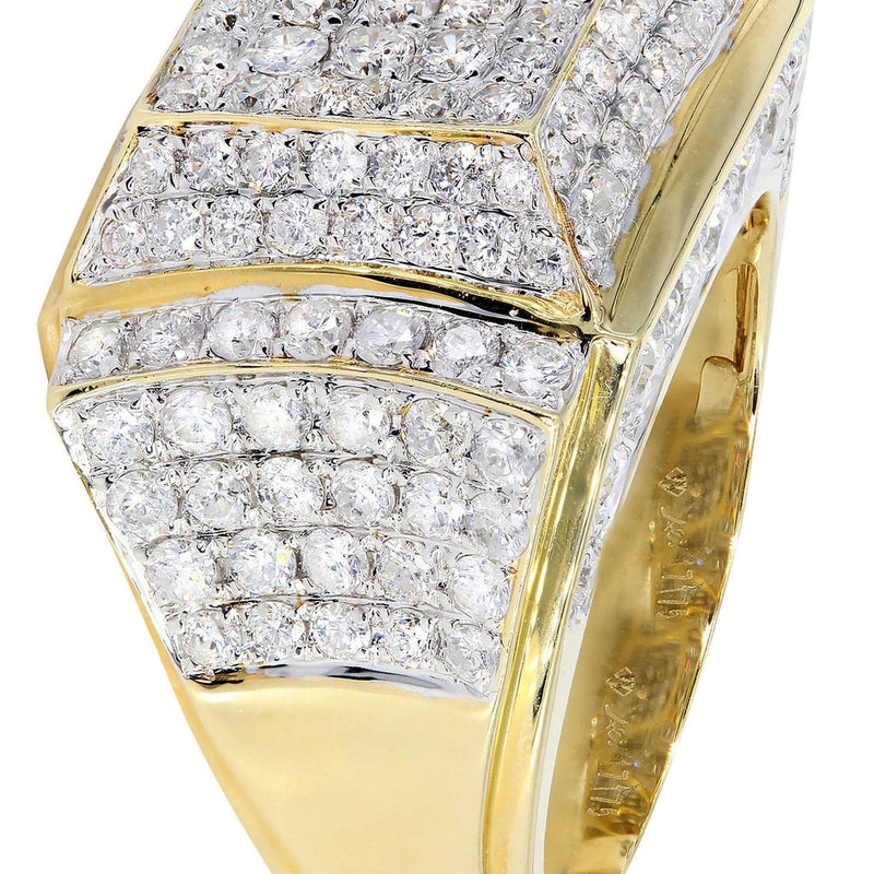 Mens Diamond Ring / Pinky Diamond Ring| 4.09 Carats