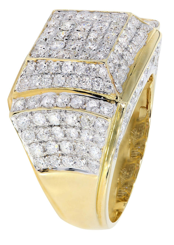 Mens Diamond Ring / Pinky Diamond Ring| 4.09 Carats