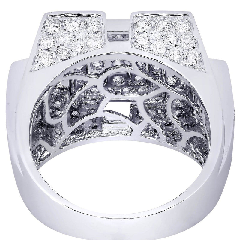 White Gold Mens Diamond Ring| 3.16 Carats| 13.49 Grams