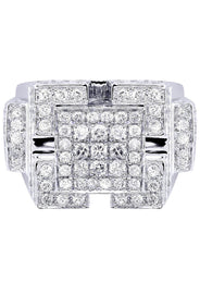 White Gold Mens Diamond Ring| 3.16 Carats| 13.49 Grams