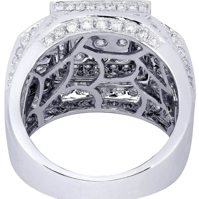 White Gold Mens Diamond Ring| 3.58 Carats| 14.21 Grams