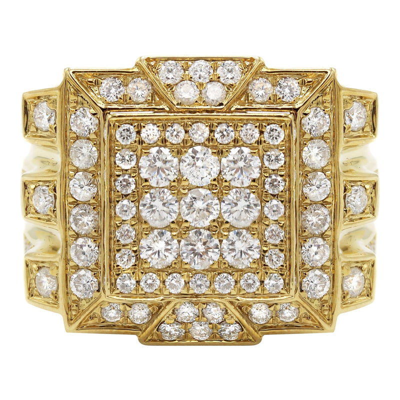 Mens Diamond Ring | 3.48 Carats | 18.23 Grams