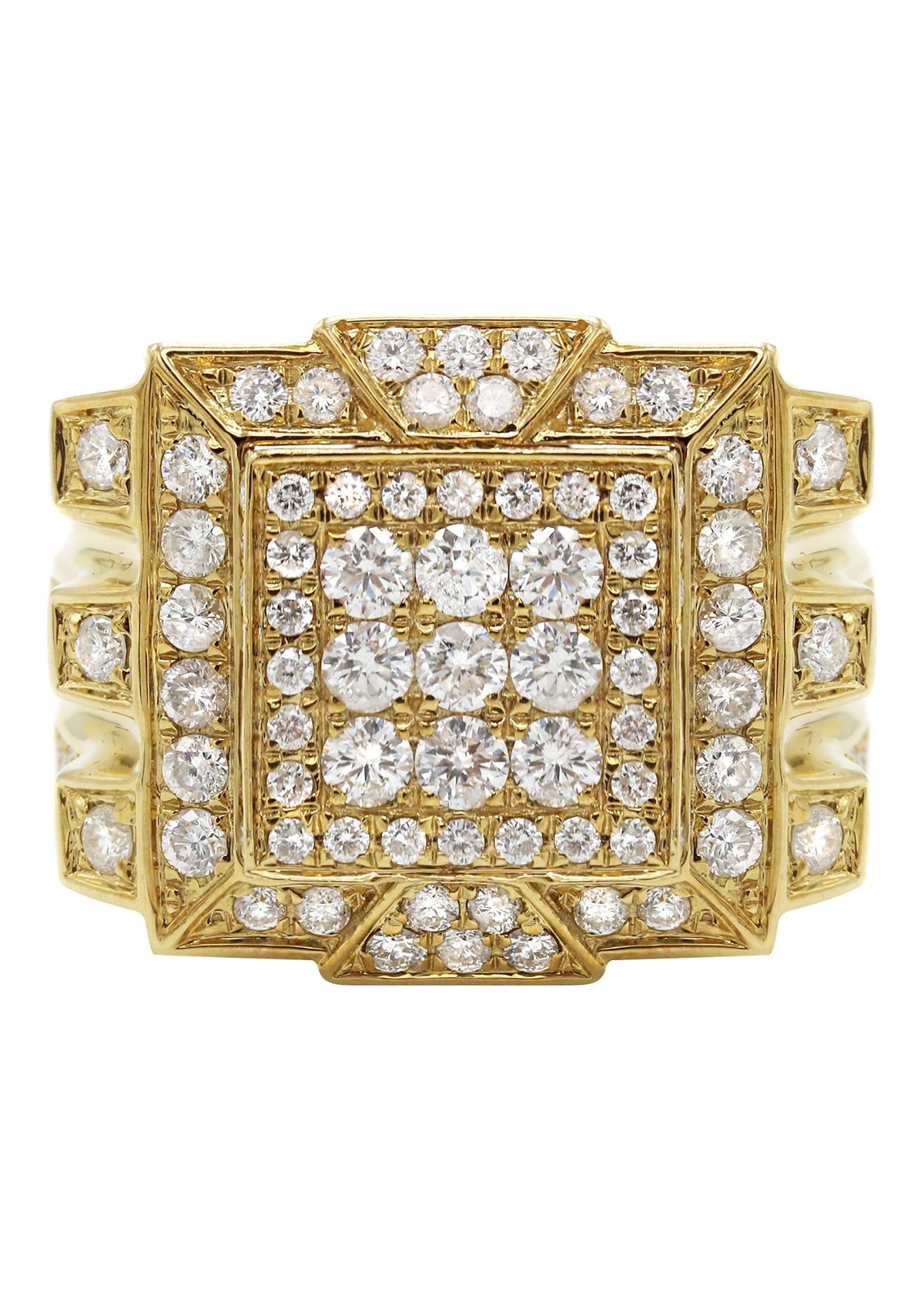 Mens Diamond Ring | 3.48 Carats | 18.23 Grams