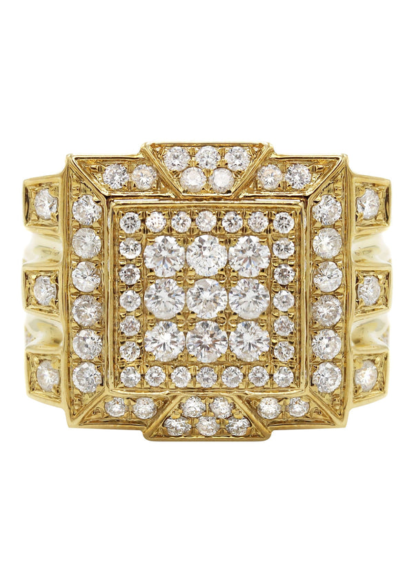 Mens Diamond Ring | 3.48 Carats | 18.23 Grams