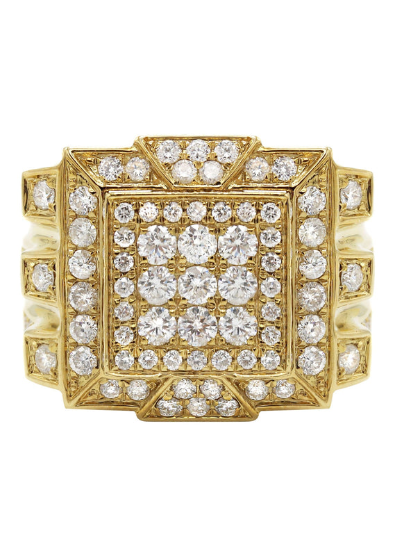 Mens Diamond Ring | 3.48 Carats | 18.23 Grams