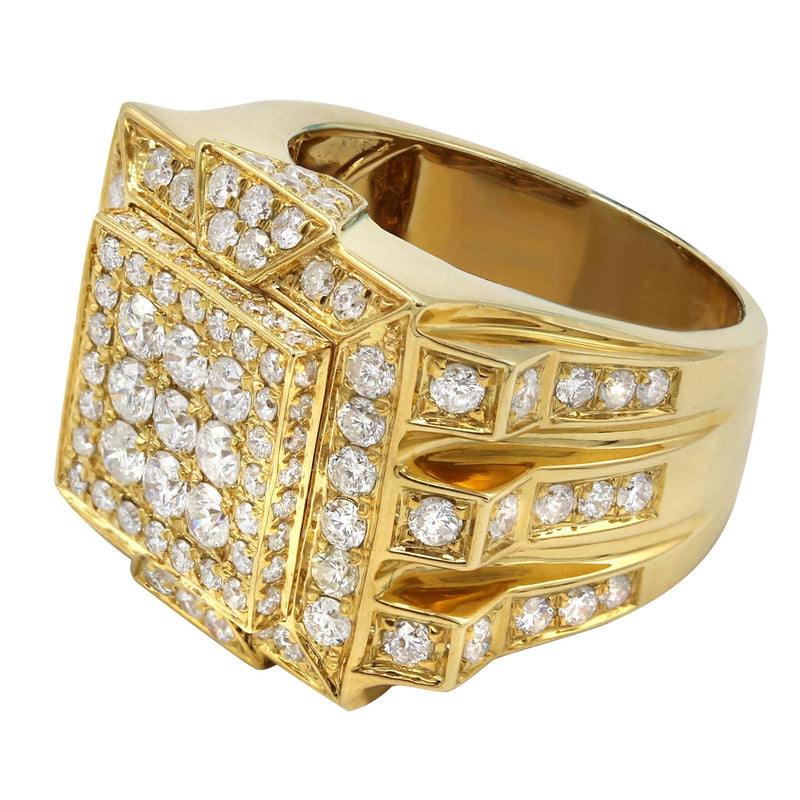 Mens Diamond Ring | 3.48 Carats | 18.23 Grams