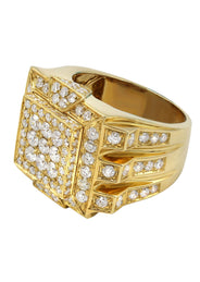 Mens Diamond Ring | 3.48 Carats | 18.23 Grams