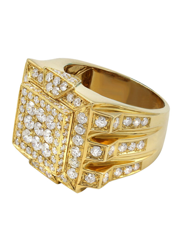 Mens Diamond Ring | 3.48 Carats | 18.23 Grams