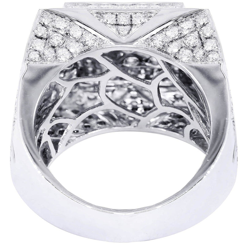 White Gold Mens Diamond Ring| 3.65 Carats| 18.53 Grams