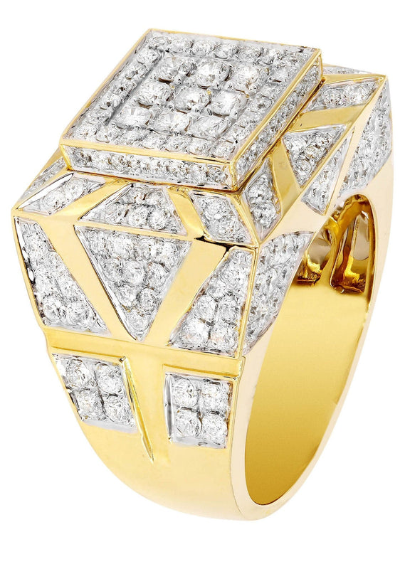 Mens Diamond Ring / Pinky Diamond Ring| 3.66 Carats
