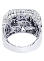 White Gold Mens Diamond Ring| 4.55 Carats| 14.81 Grams