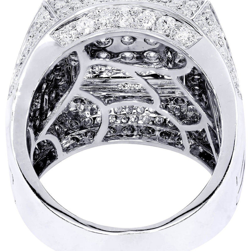 White Gold Mens Diamond Ring| 3.17 Carats| 14.5 Grams