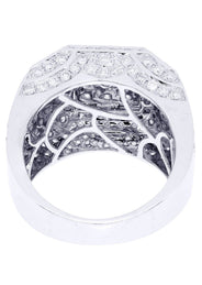 White Gold Mens Diamond Ring| 3.36 Carats| 16.25 Grams