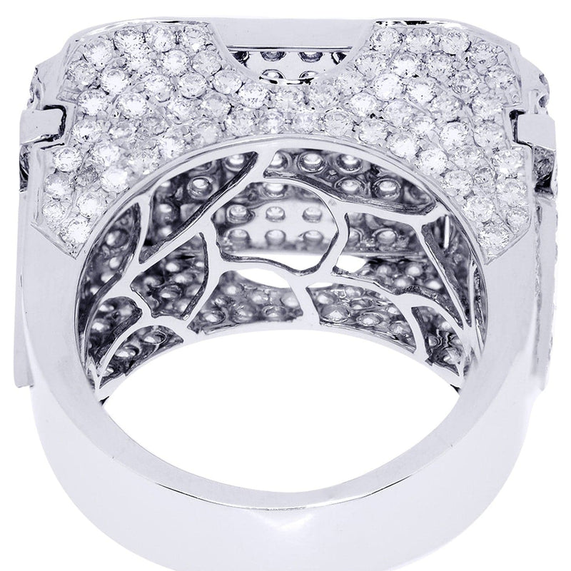 White Gold Mens Diamond Ring| 5.23 Carats| 19.18 Grams